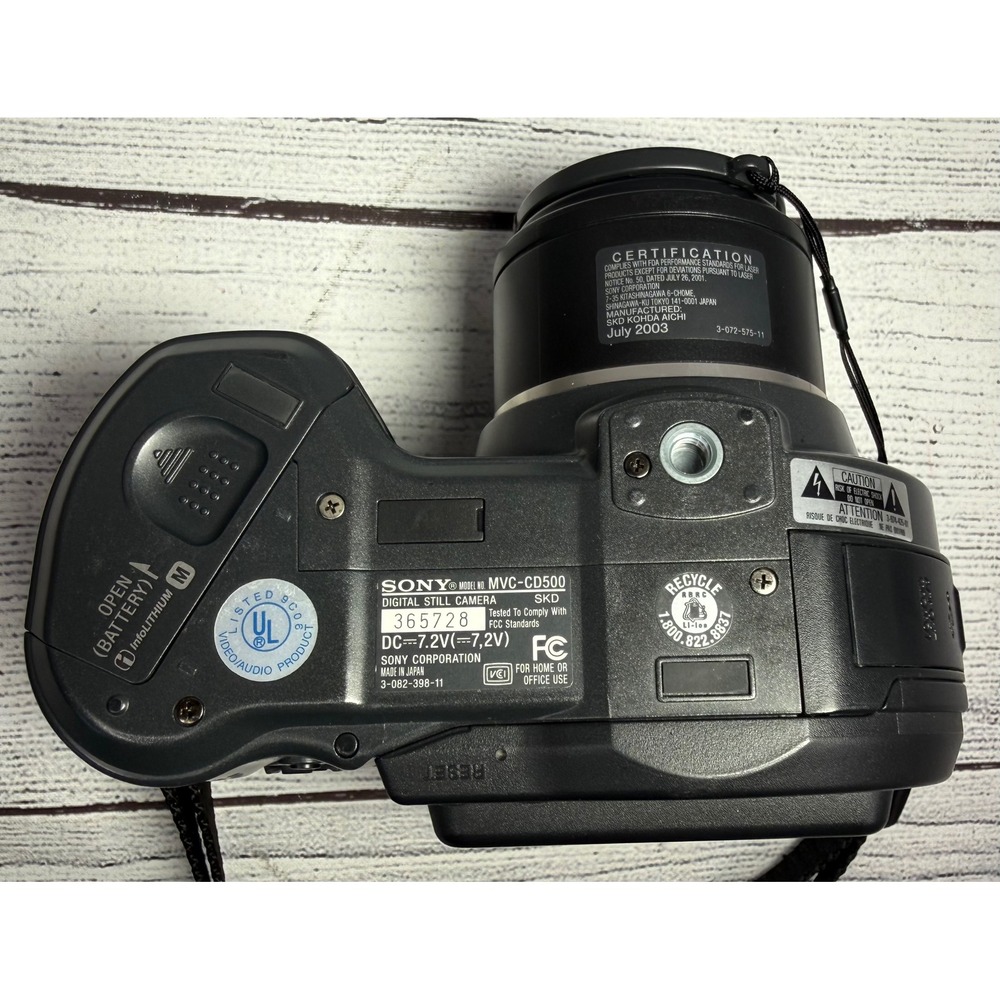 Sony CD Mavica 5MP Digital Camera w/ 3x Optical Zoom MVC-CD500 Disc Error Read‎ - Picture 10 of 11